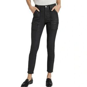 Joie Womens Size 27 Black Park Skinny B Coated Jeans NEW No Tags